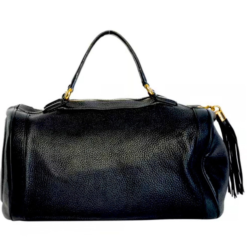 Gucci Soho Boston Bag Pebbled Calfskin